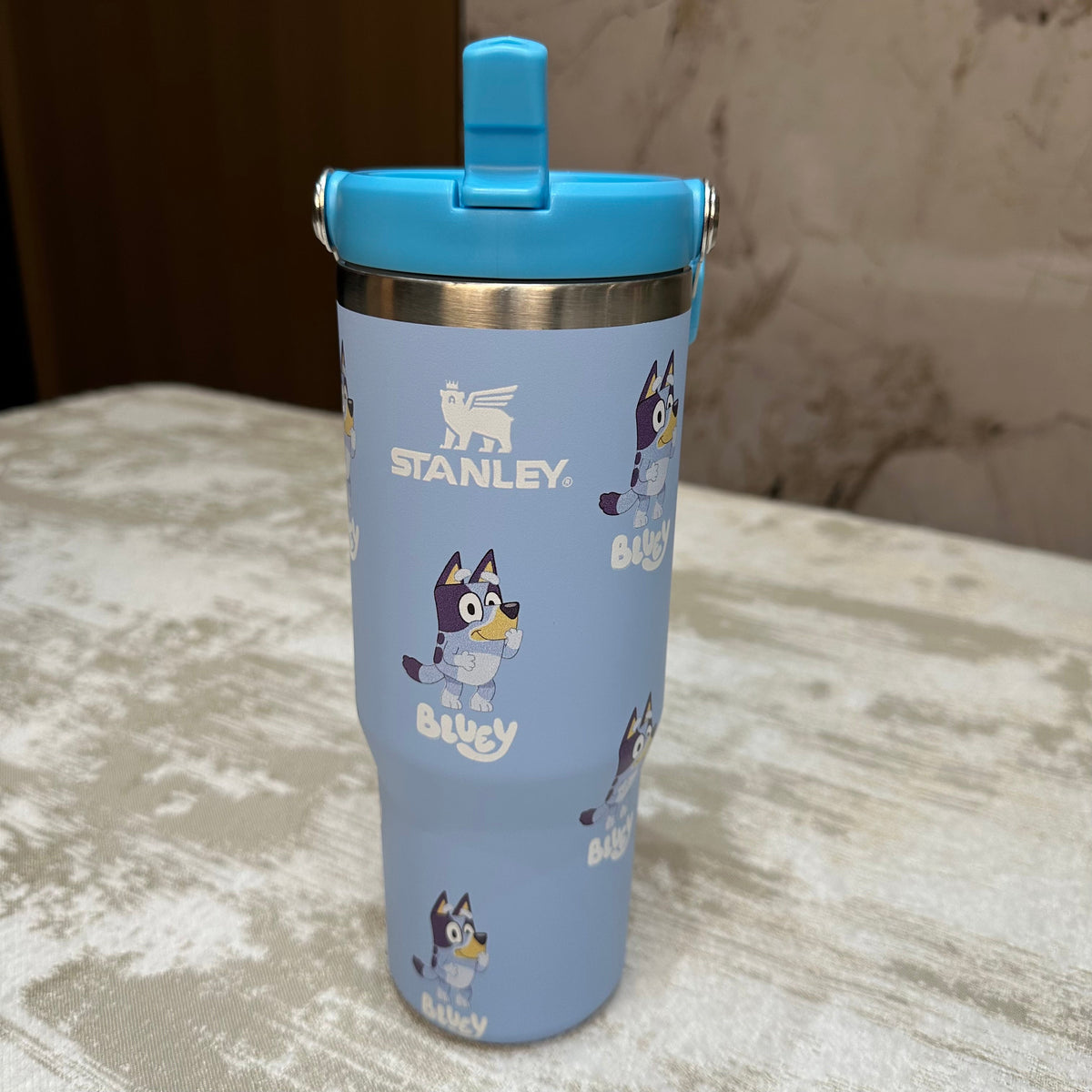 🔥 Bluey Blue Insulated Cup 30 OZ ✈️Free Shipping