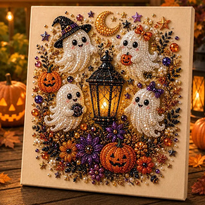 🔥Halloween Ghost Pearl Art DIY Kit – Spooky 3D Fall Décor