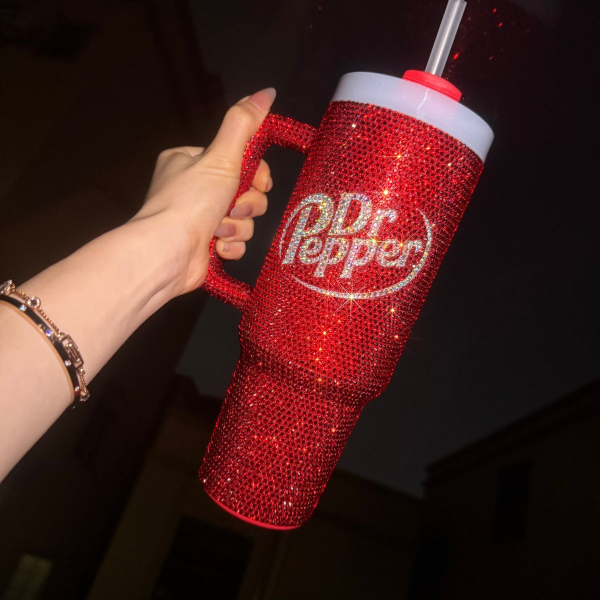 400z DrPepper Tumbler Studded With Diamonds Free Shipping📦