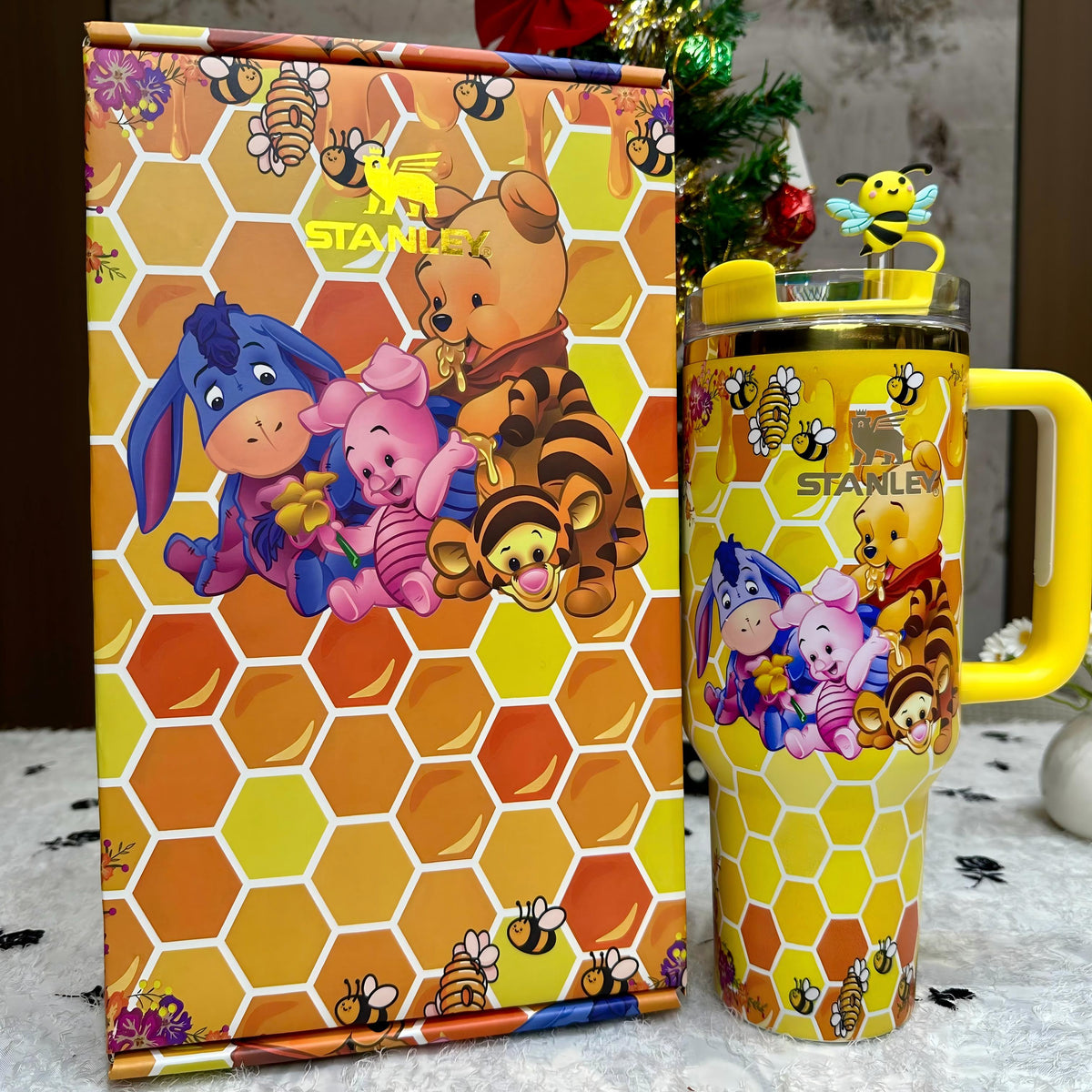 🔥40oz Winnie The Pooh Tumbler Gift Box 🚢Free Shipping🚢