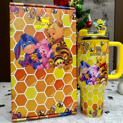 🔥40oz Winnie The Pooh Tumbler Gift Box 🚢Free Shipping🚢